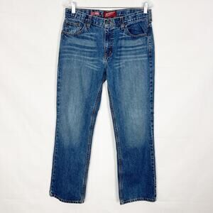 Arizona Boys Husky Dark Wash 5-Pocket Jeans Size 30